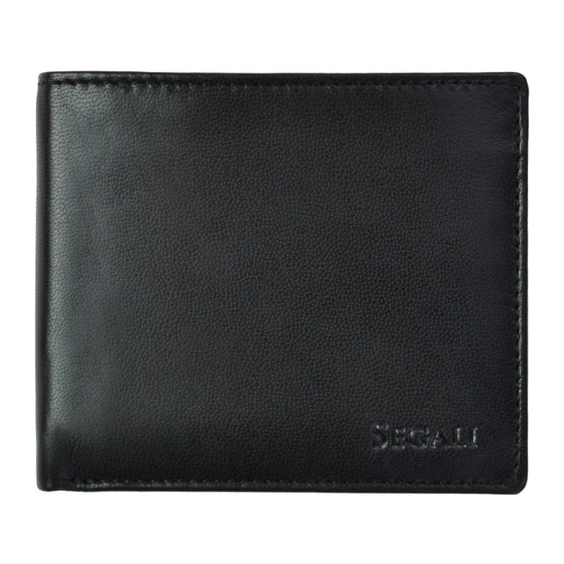 SEGALI Pánska kožená peňaženka 7479 black 66580251