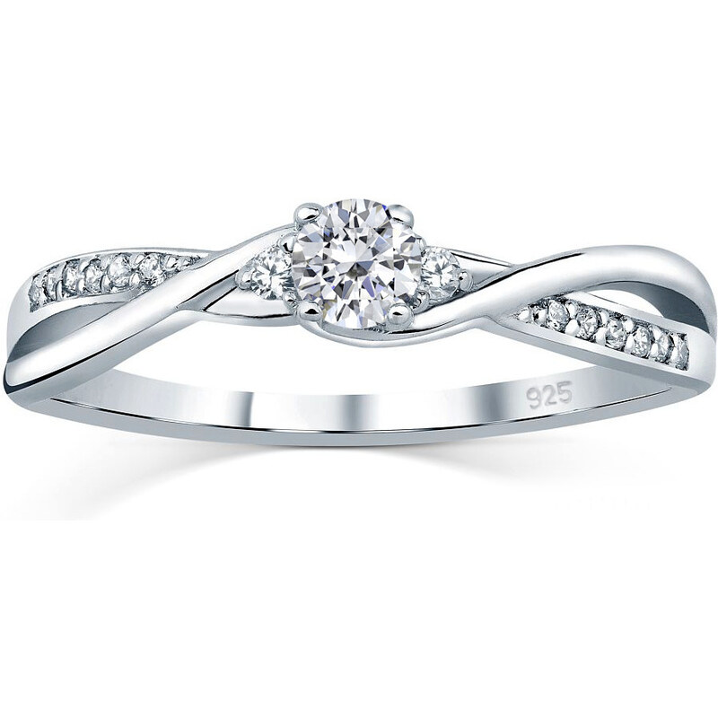 Ligot Strieborný prsteň so Swarovski Crystals 49018578