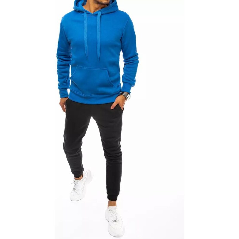 Buďchlap Pohodlná modro-čierna tepláková súprava 36858439