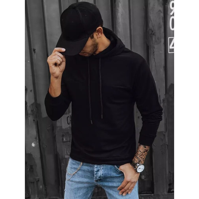 Buďchlap Čierna mikina v trendovom prevedení 36858429