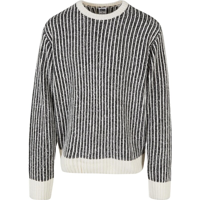 Urban Classics Sveter krémová / čierna 37187835