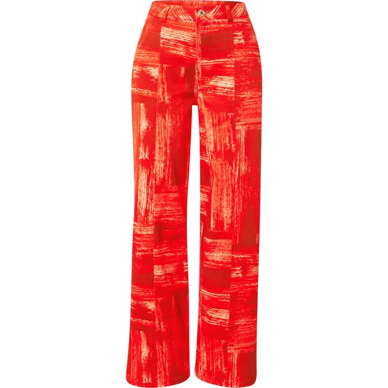 Hosbjerg Nohavice červená / oranžovo červená / biela 57308890