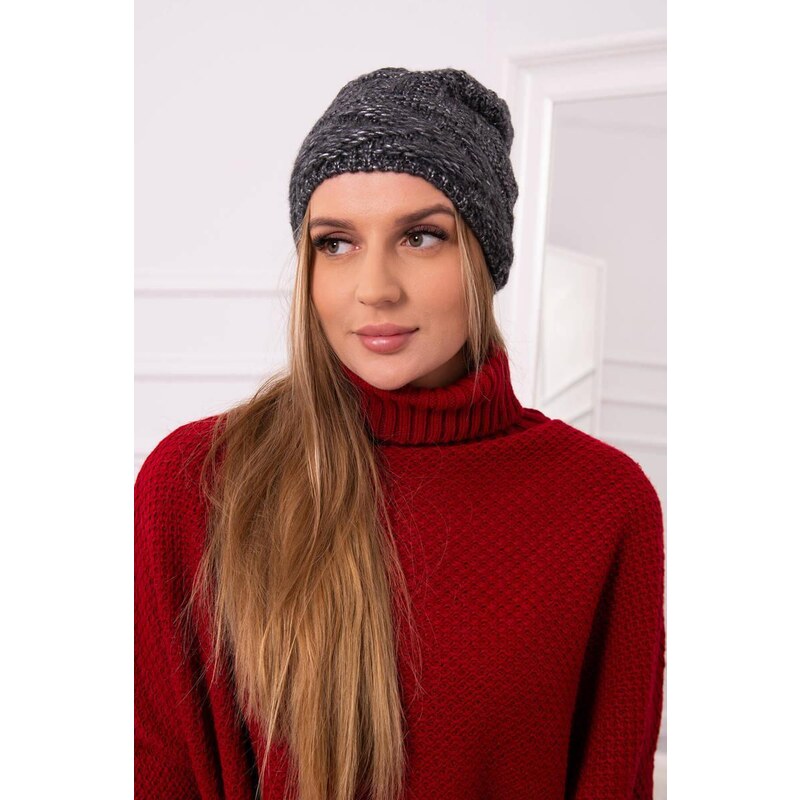 MladaModa Dámska čiapka Edita K298 grafitová 36781991