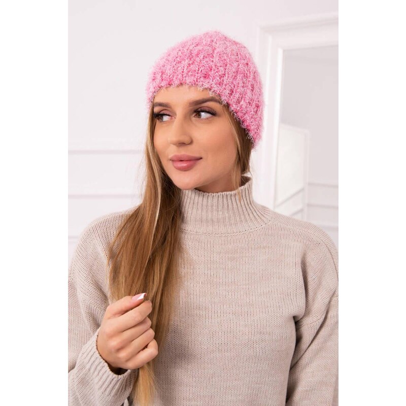 MladaModa Dámska čiapka Tina K259 ružová 36782027