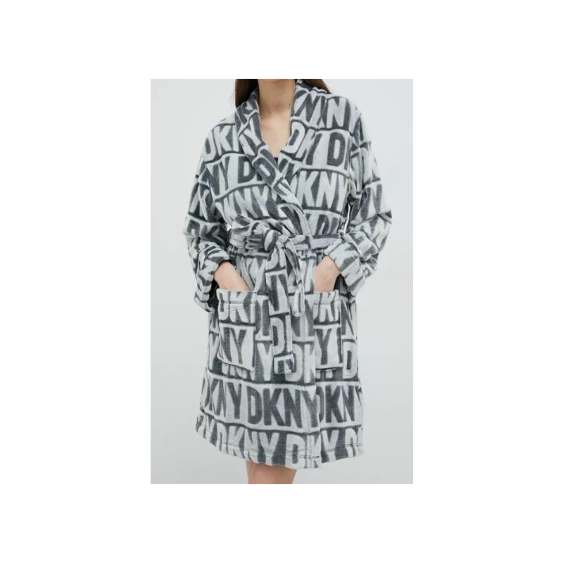 Dámsky župan YI2222605F 031 sivá - DKNY 49747537