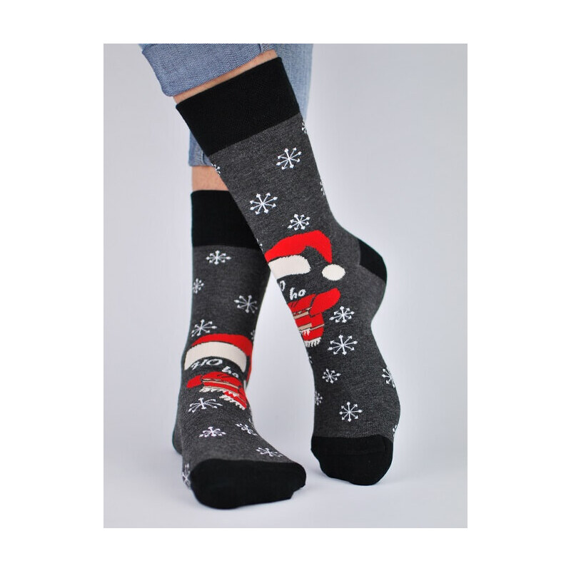 Noviti Dámske vianočné ponožky sivé, vločky, veľ. 35-38