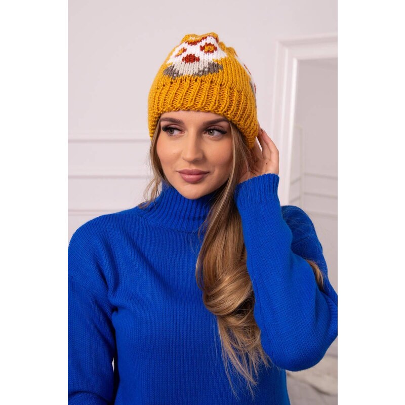 MladaModa Dámska čiapka Ofelia K349 horčicová 36917861