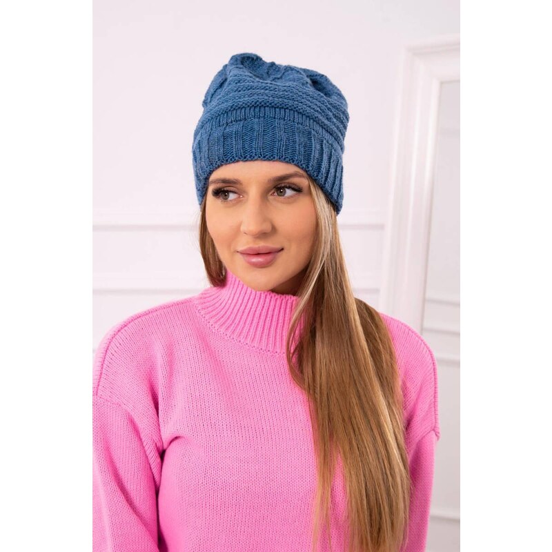 MladaModa Dámska čiapka Elora K336 farba džínsová 36917910