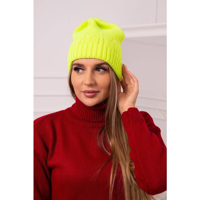 MladaModa Dámska čiapka Irmina K333 neónovo zelená 36917925