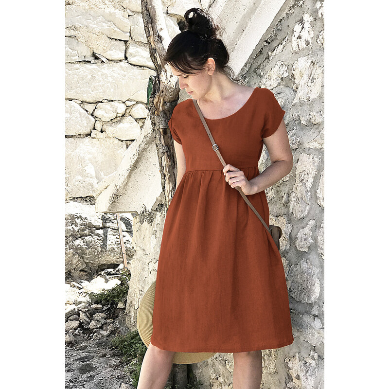 České lanové šaty Lotika midi délka Premium quality 57402208