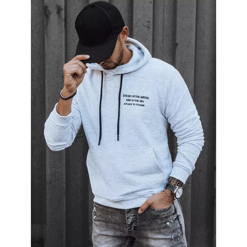 Buďchlap Mikina s kapucňou v šedej farbe 36931799