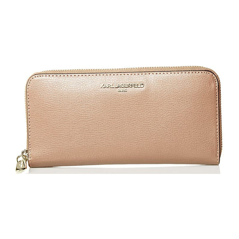 Karl Lagerfeld Paris Zip Around Wallet Almond 36947600