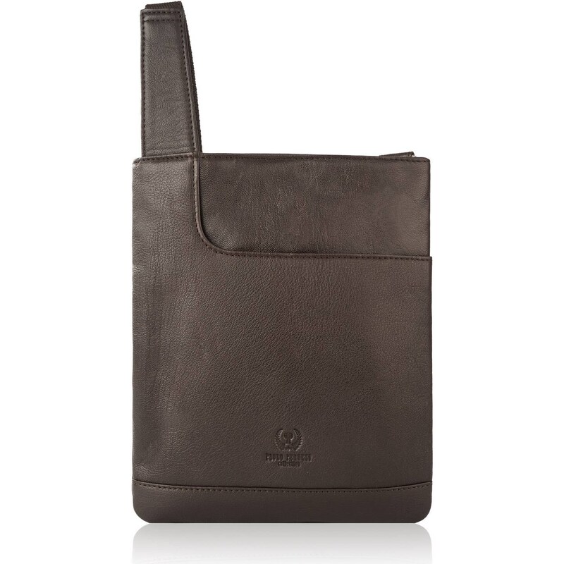 PAOLO PERUZZI Kožená dámska taška Vintage T-60-BR | hnedá T-60-BR 36933225