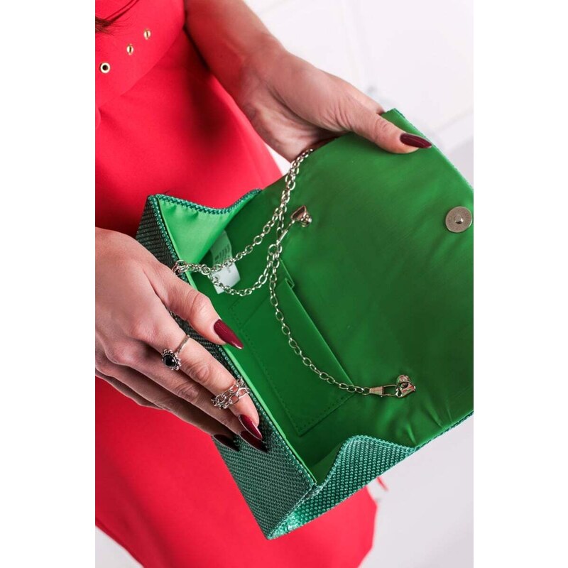Paris Style Zelená spoločenská kabelka Lynda