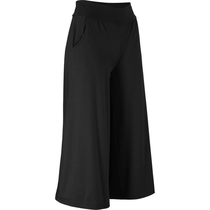 bonprix Nohavice culotte, široký strih, farba čierna 44734573