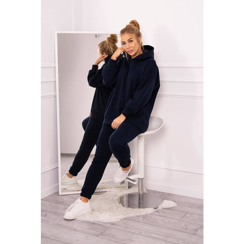 K-Fashion Zateplená súprava s mikinou tmavomodrá 67427198
