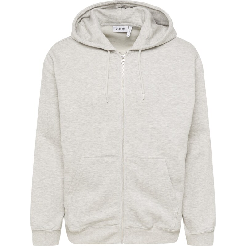 WEEKDAY Tepláková bunda sivá melírovaná 66718113