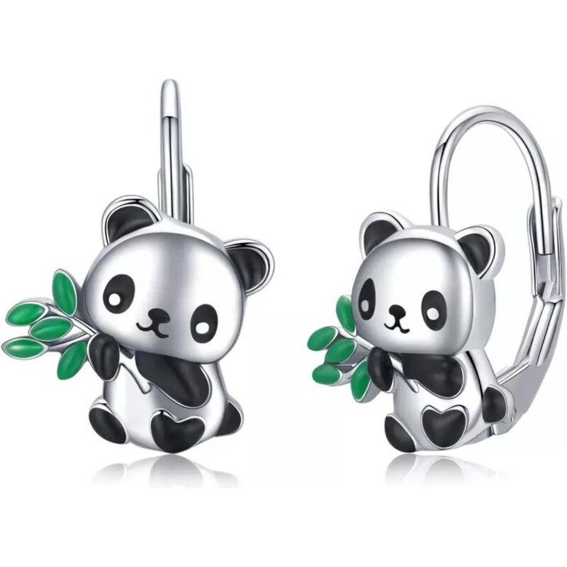 Olivie Strieborné náušnice PANDA 7188 37376717