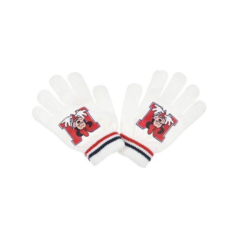 PAW PATROL Smotanové dievčenské rukavice Minnie Mouse 37044953