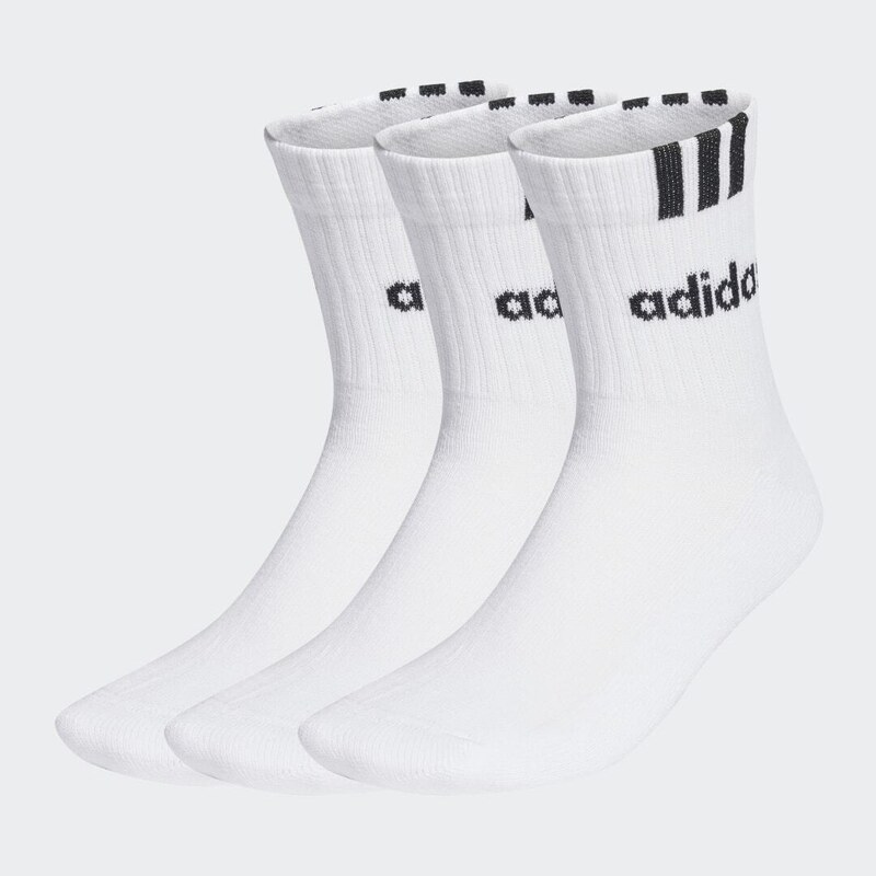 Adidas Ponožky 3-Stripes Linear Half-Crew Cushioned (3 páry) 37047918
