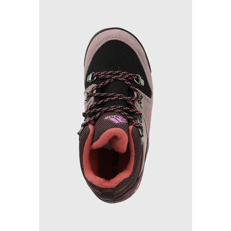 Detské topánky adidas Performance fialová farba