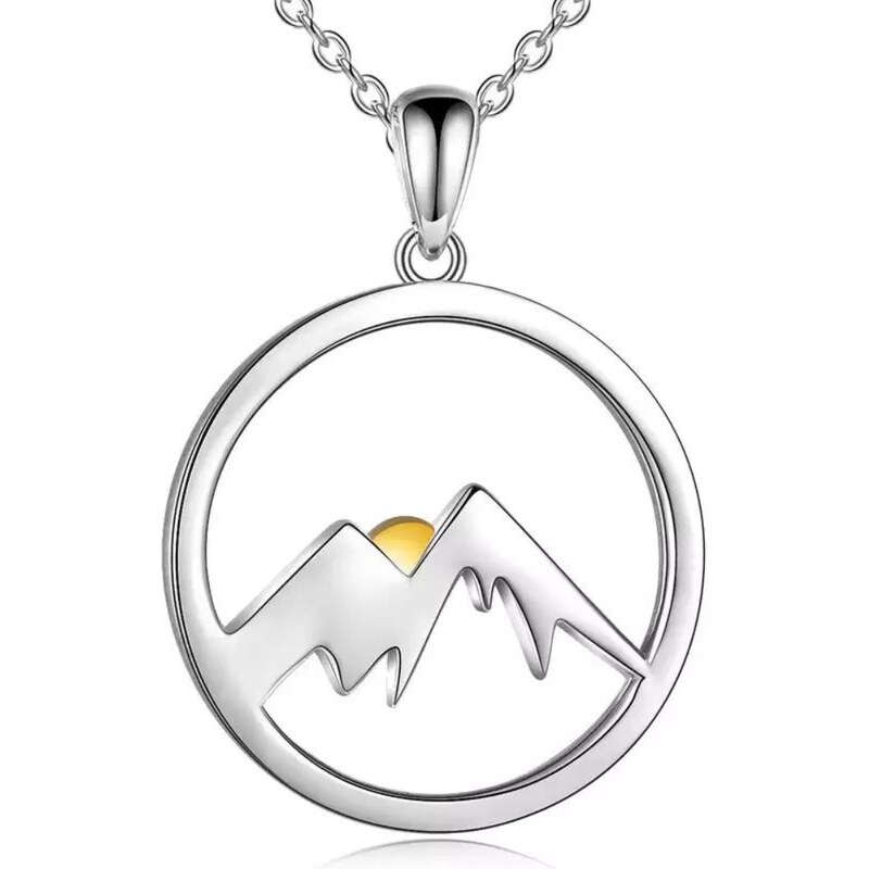 Olivie Strieborný náhrdelník MOUNTAIN 7190 37376719