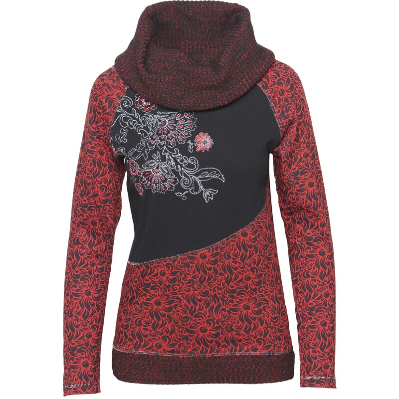 KOROSHI Tričko červená / čierna / strieborná 55544462