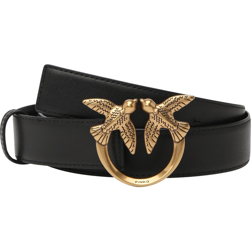 PINKO Opasky Love Berry zlatá / čierna 55046974