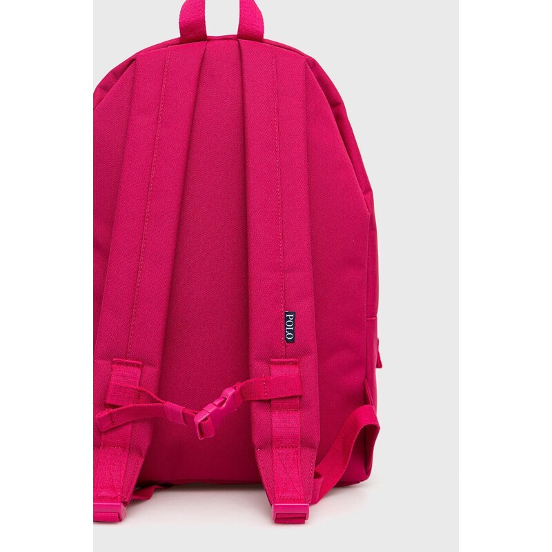 Detský ruksak Polo Ralph Lauren ružová farba, veľký, jednofarebný