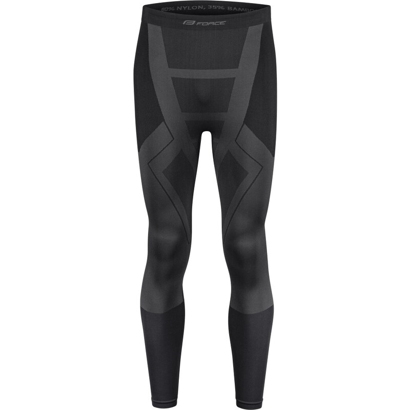 FORCE nohavice funkčné GRIM, čierne 37084365