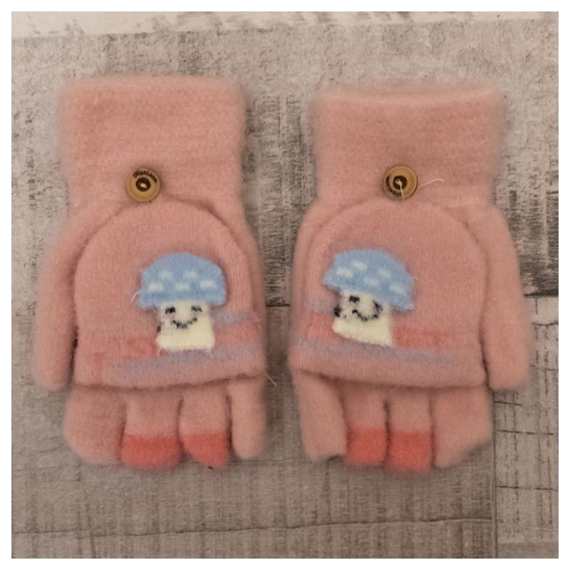 AURA.VIA Detské zateplené ružové rukavice 6-12Y COOLLIE 37106185