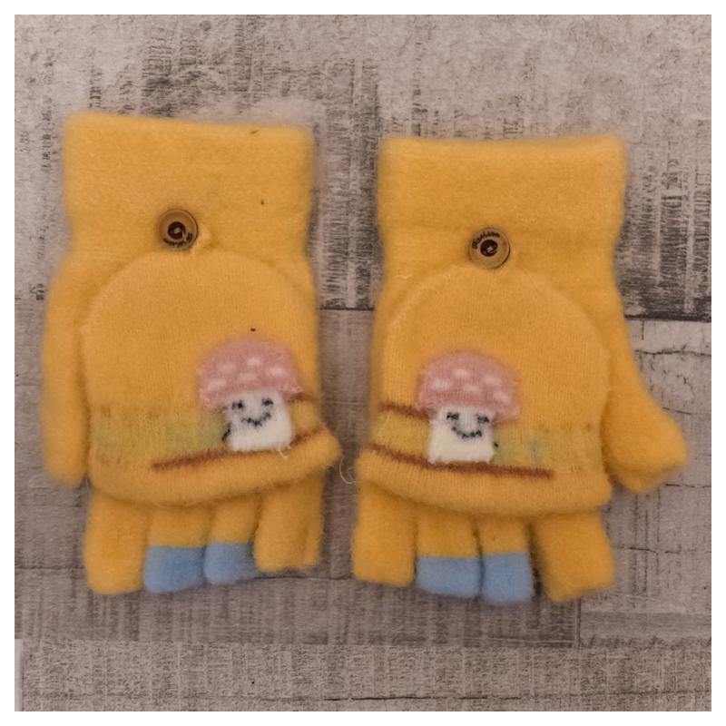 AURA.VIA Detské zateplené žlté rukavice 6-12Y COOLLIE 37106187
