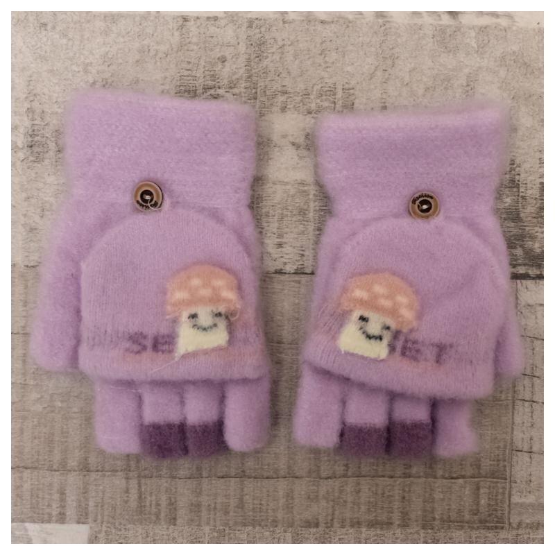 AURA.VIA Detské zateplené fialové rukavice 6-12Y COOLLIE 37106188