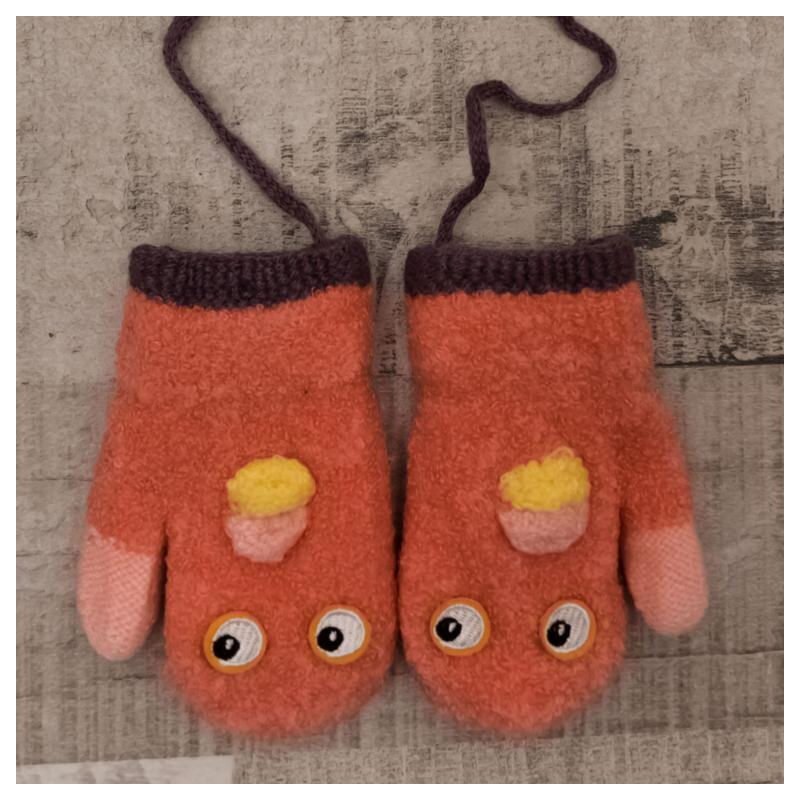 AURA.VIA Detské oranžové rukavice 0-2Y BIRD GABO 37106232