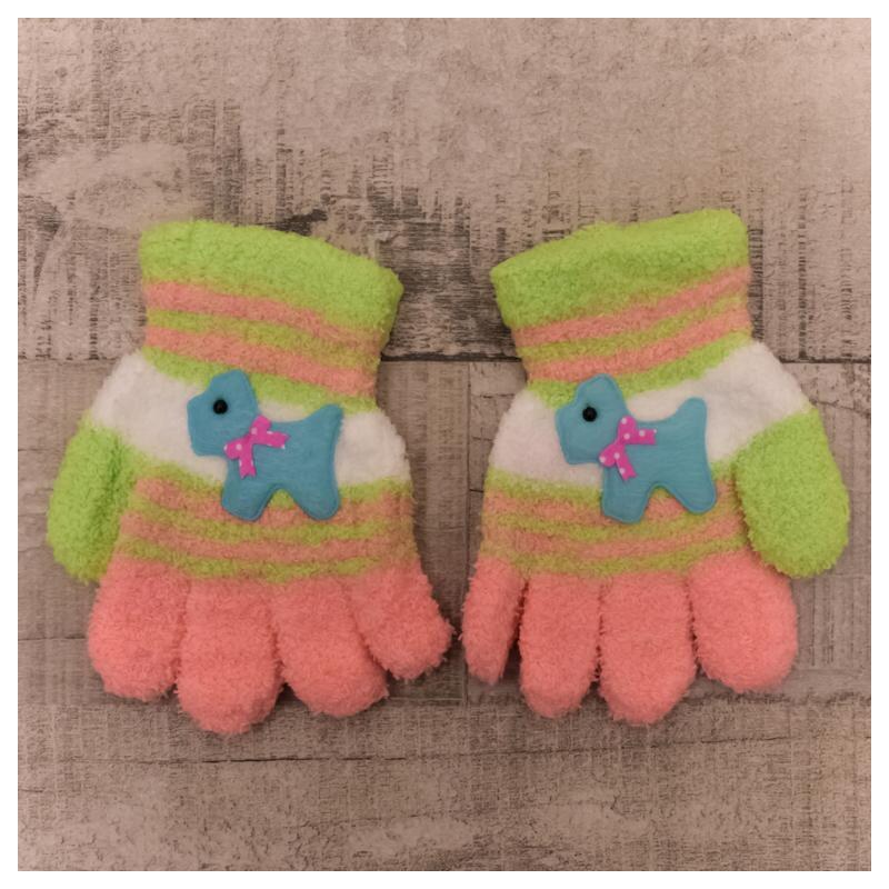 AURA.VIA Detské ružové rukavice HAVKO 37106251