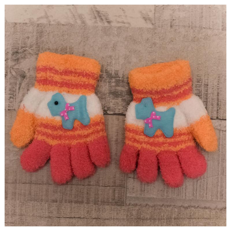 AURA.VIA Detské oranžové rukavice HAVKO 37106252