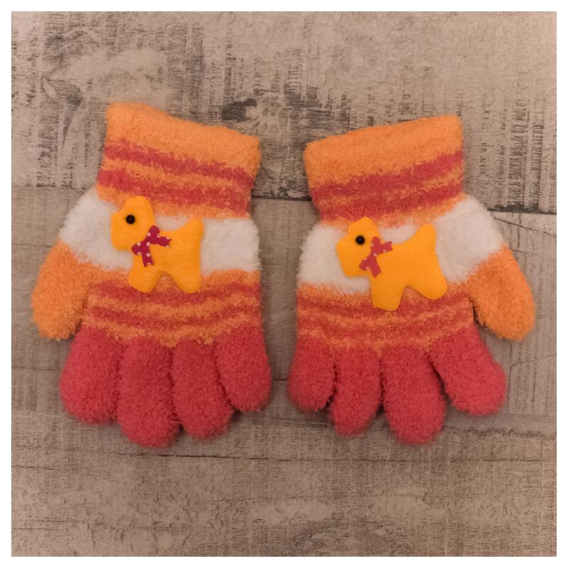 AURA.VIA Detské oranžové rukavice HAVKO 37106258