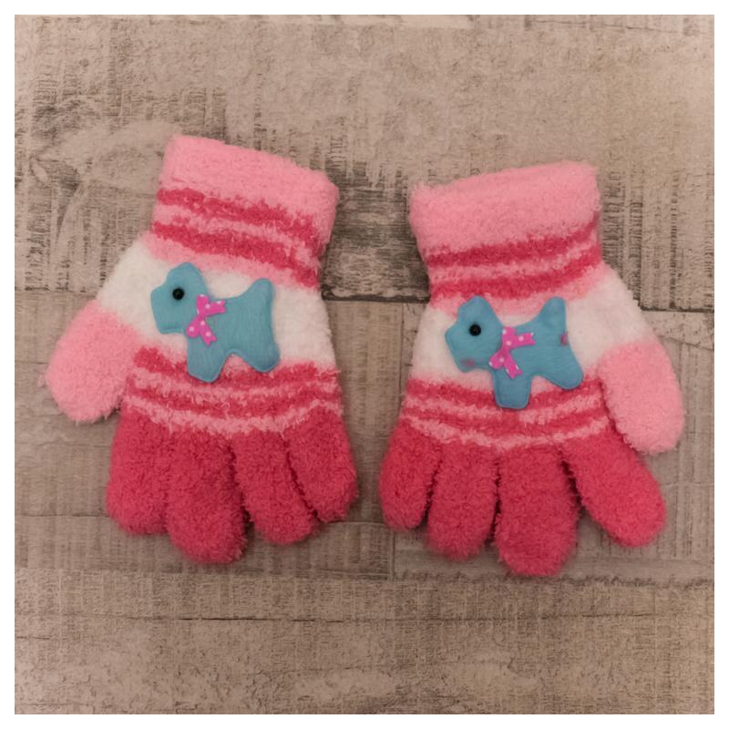 AURA.VIA Detské ružové rukavice HAVKO 37106259