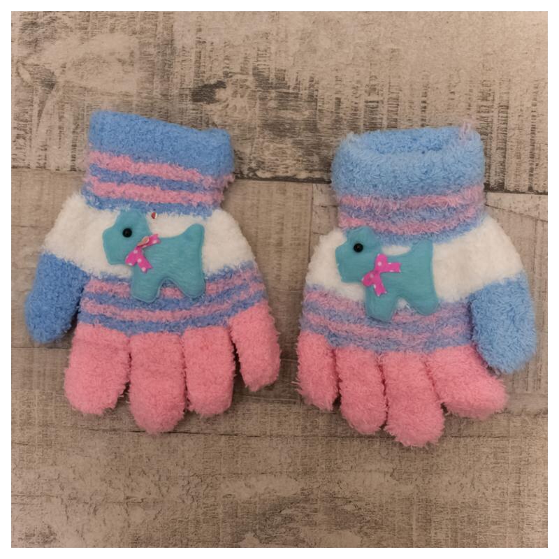 AURA.VIA Detské ružové rukavice HAVKO 37106256