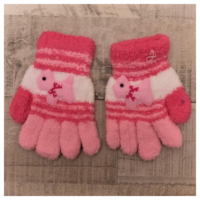 AURA.VIA Detské ružové rukavice HAVKO 37106260