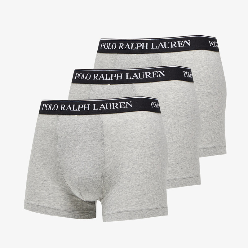 Boxerky Ralph Lauren Stretch Cotton Classic Trunks 3-Pack Grey S 37051072