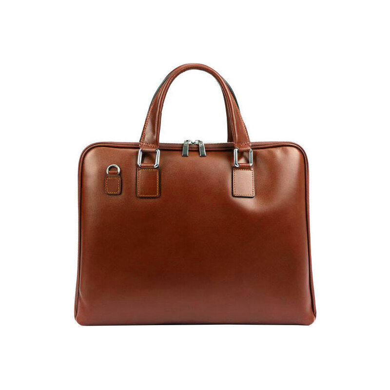 Gregorio Elegantná hnedá dámska kožená taška A4 66926462