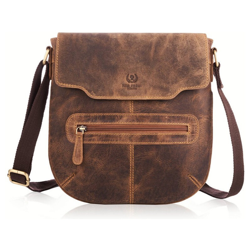 Paolo Peruzzi Kožená dámska crossbody kabelka MARGO 66572200