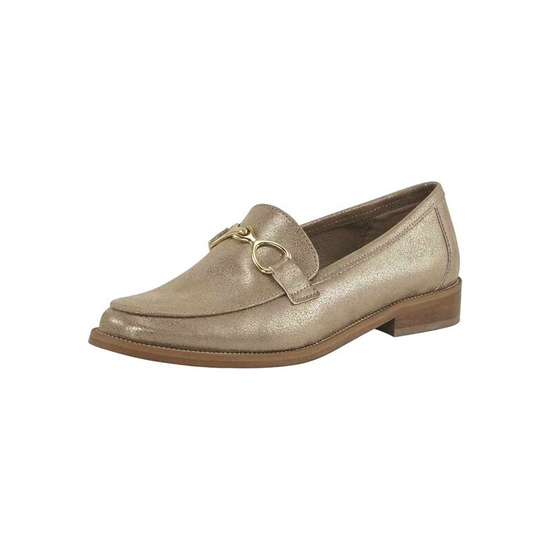 E-shop Slipper topánky Heine, sivo-béžovo-zlaté