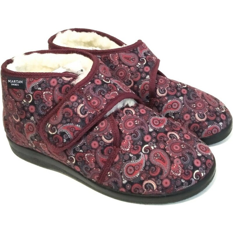 Mjartan dámske teplé papuče na suchý zips - LA107 41091129