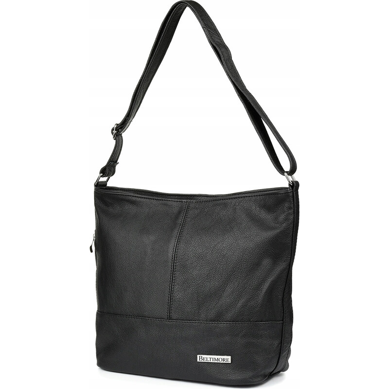Beltimore Kožená dámska čierna kabelka LANA 66572204