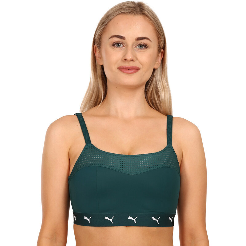 Dámska športová podprsenka Puma zelená (701219634 003) 37137909