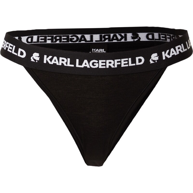 Karl Lagerfeld Nohavičky čierna / biela 39308484