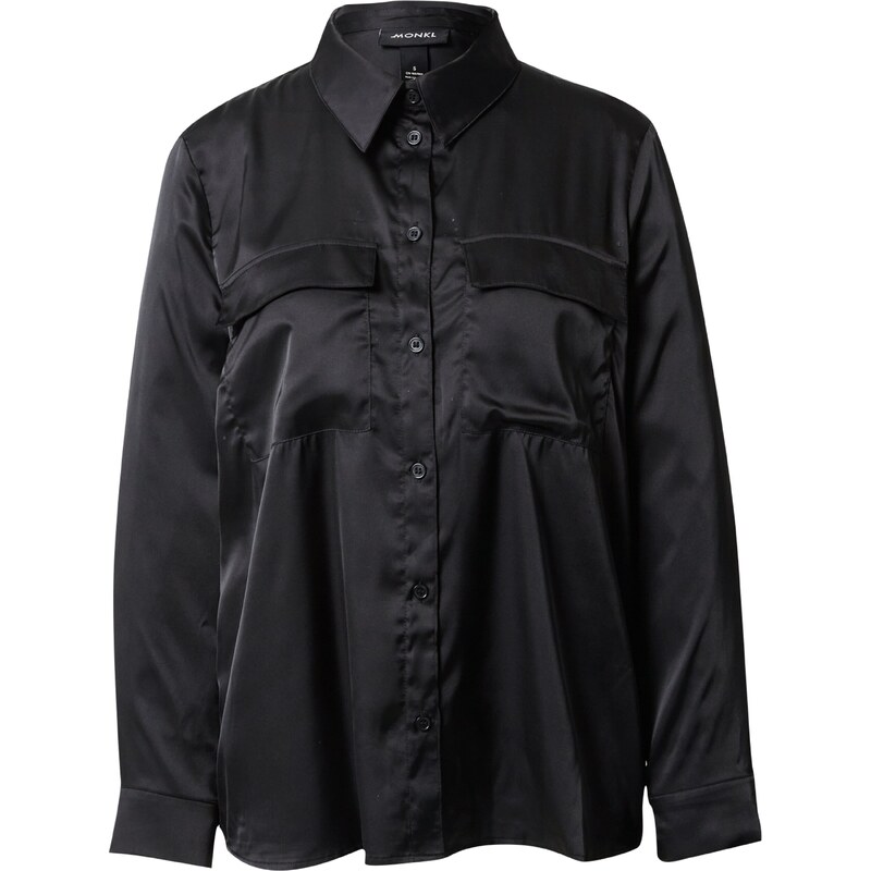 Monki Blúzka čierna 54241334