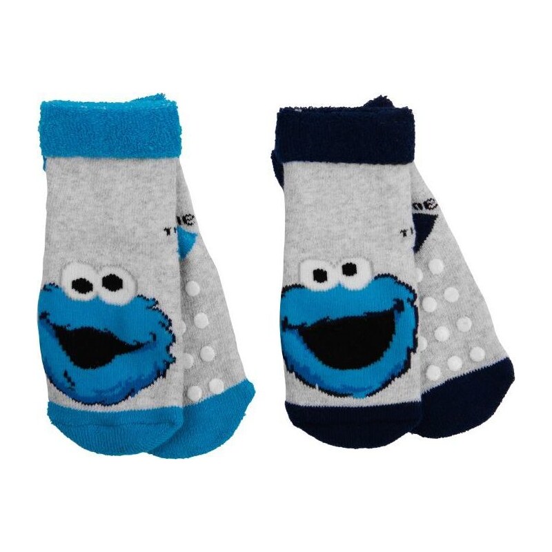 BASIC Súprava ponožiek Cookie Monster - modrá 37146263